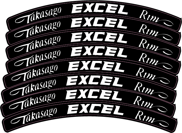 Excel Rim Decals